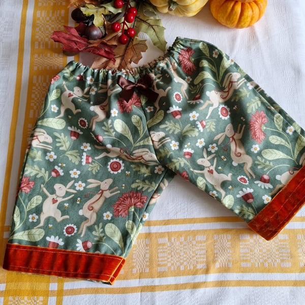 Treasure Seeker Slacks- Woodland rabbit Trousers