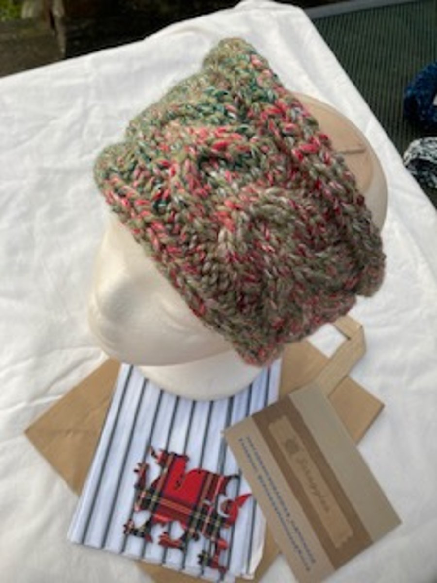 Designer Hand Knitted Headband - Adult