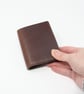 Brown leather wallet with ID pocket - Image 3