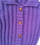 Girl's Lacy Rib Cardigan with a Collar, Toddlers Cardigan, Children's Gift  - Image 5