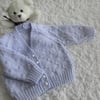 16" Lilac Baby Girls Knots Patterned Cardigan