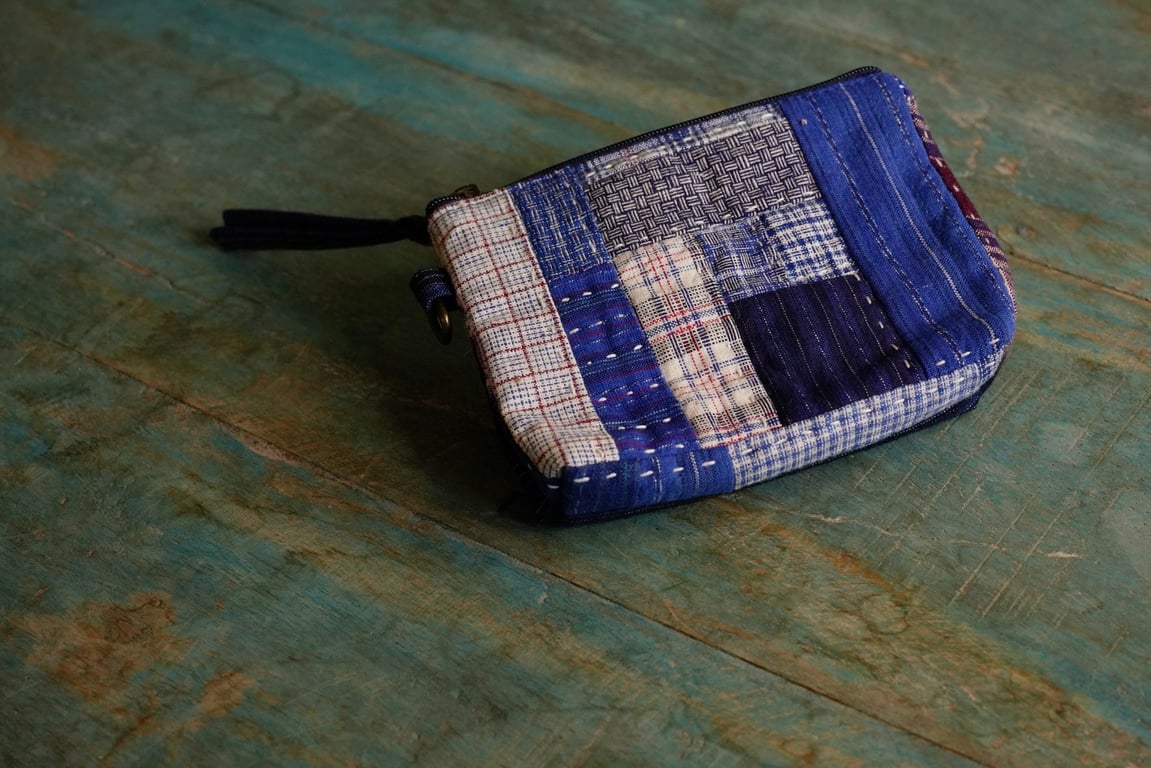 Patchwork Fabric Makeup Bag – Slow Stitches Everyday Zipper Pouch