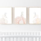Swan Nursery Wall Art - SET OF 3