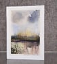 Reflections. Blank Card. Original Watercolour Painting. 260135