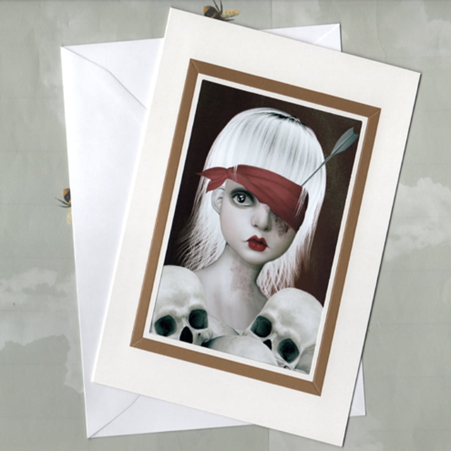 Blank Fantasy Art Card Lucky