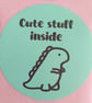 50 'Cute Stuff Inside' Thermal Printed Stickers (Dino Mix) - Image 4
