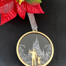 Magical Castle Christmas Tree Decoration, Tree Bauble, Mouse