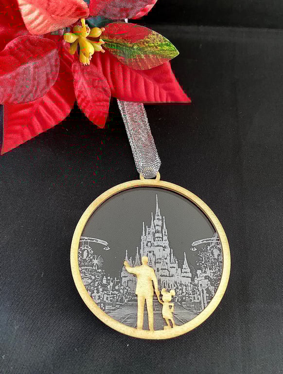 Magical Castle Christmas Tree Decoration, Tree Bauble, Mouse