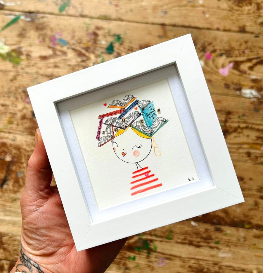 Bibi - Framed Original Mini Illustration