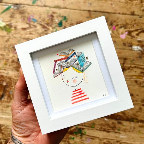 Bibi - Framed Original Mini Illustration