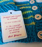  Designer Hand Knitted Merino Wool Baby Cardigan 3-6 months size - Image 8