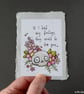 sentimental skull - original aceo - Image 3