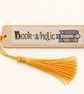 Handmade Cross Stitch Wooden Bookmark with Tassel – Choice of Reading Quotes - Image 5