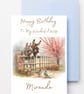 Printable Personalised Birthday Card for Wife, Mum or Her - Donkey Birthday