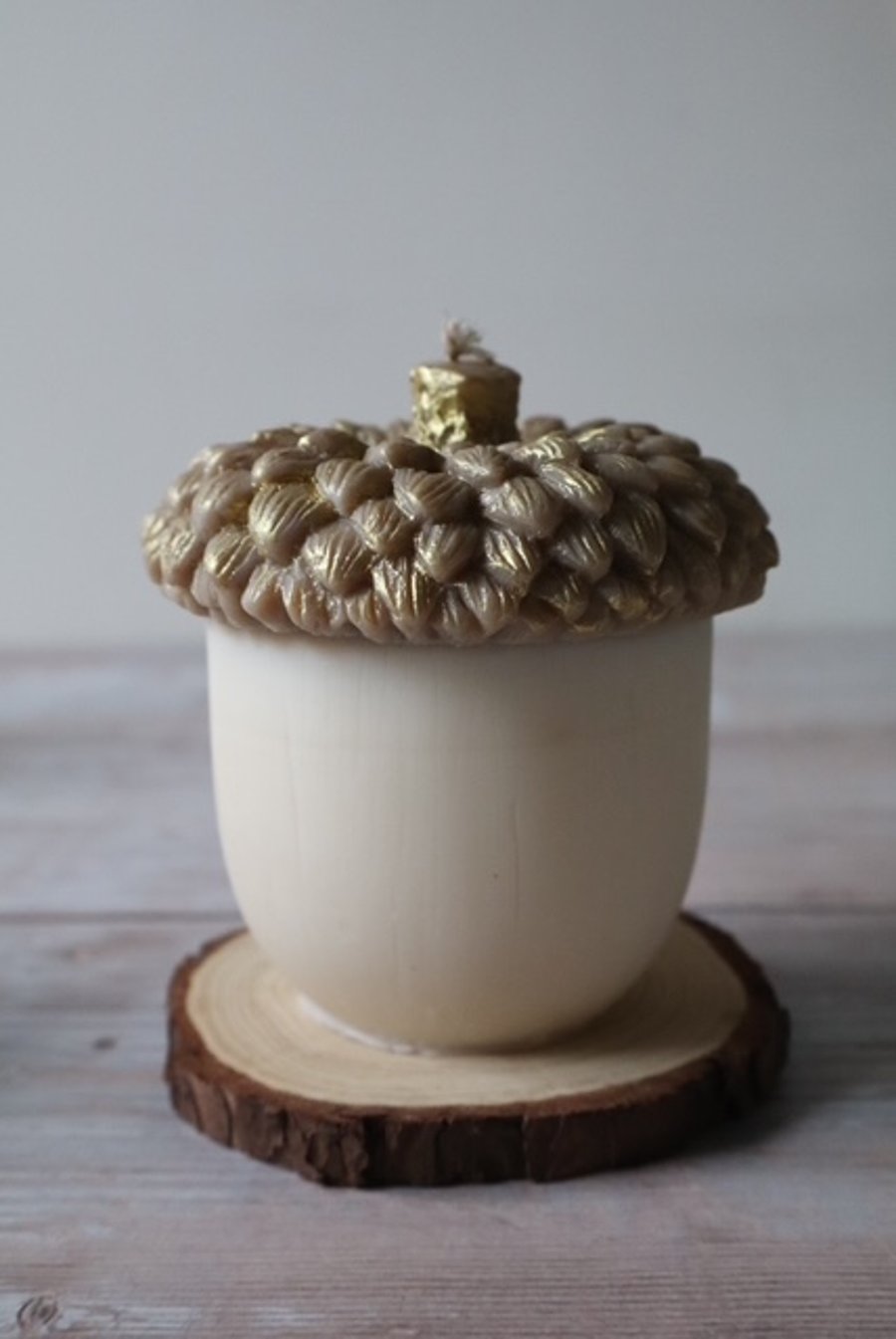 Large Acorn Candle