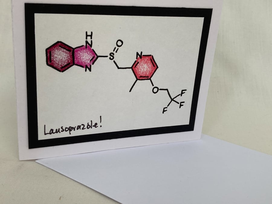 Lansoprazole small greetings card