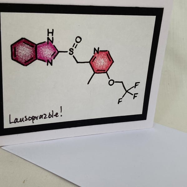 Lansoprazole small greetings card