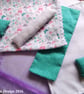 1:12 Scale Aqua & Butterfly & Birds Dolls House Bedding Set - Image 3
