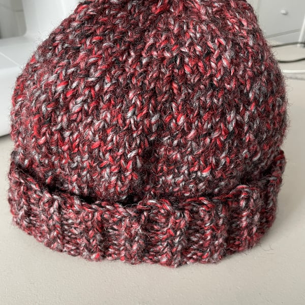 Hand knitted Chunky Beanie Hat