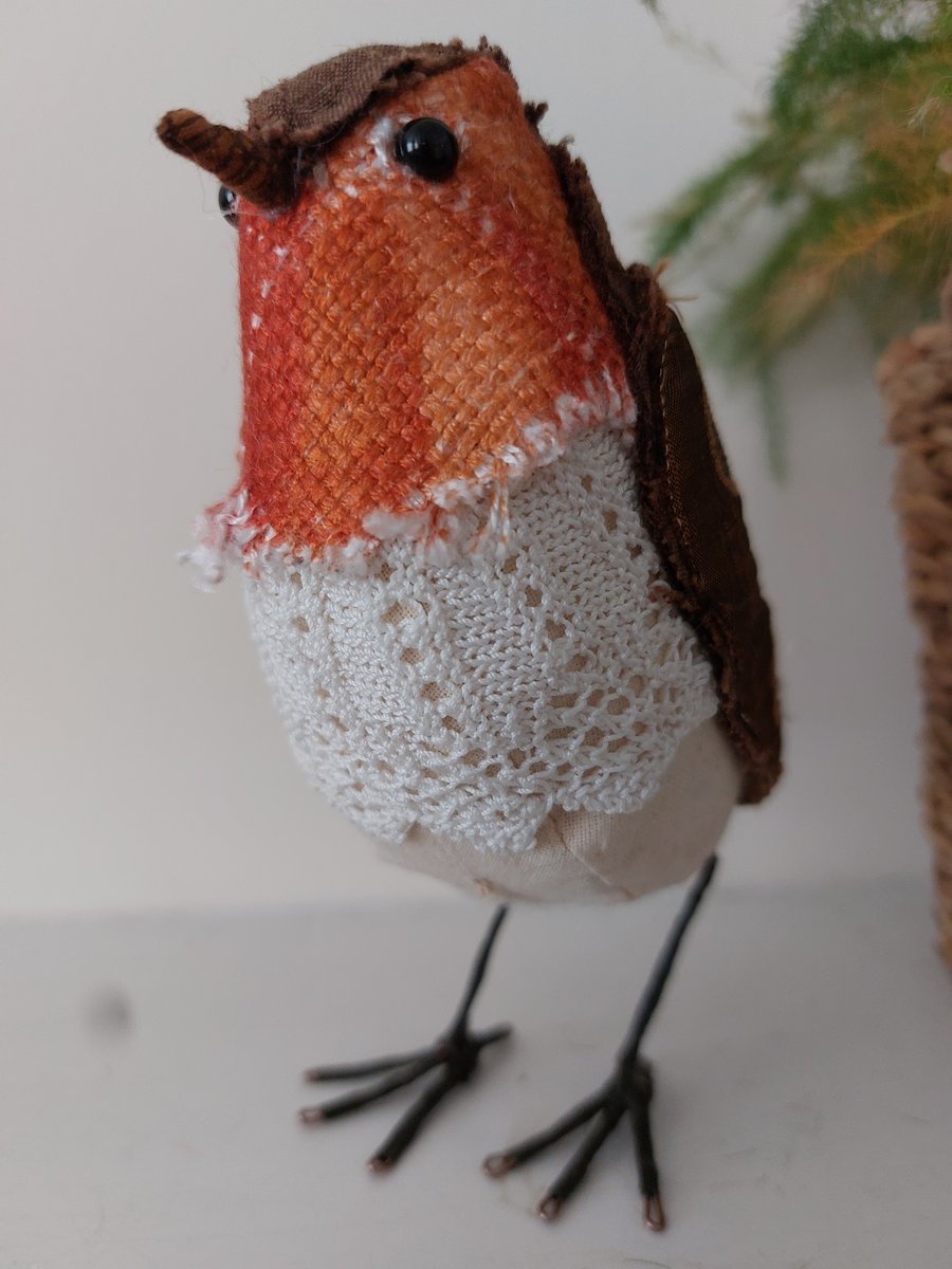 Robin Soft Sculpture Ornament Decoration