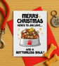 Merry Christmas Bottomless Bowl Dog Card – Festive Treats Design - Image 2