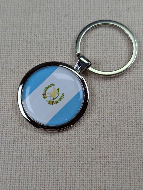 Guatemala Flag Keyring - Guatemala Flag Keychain