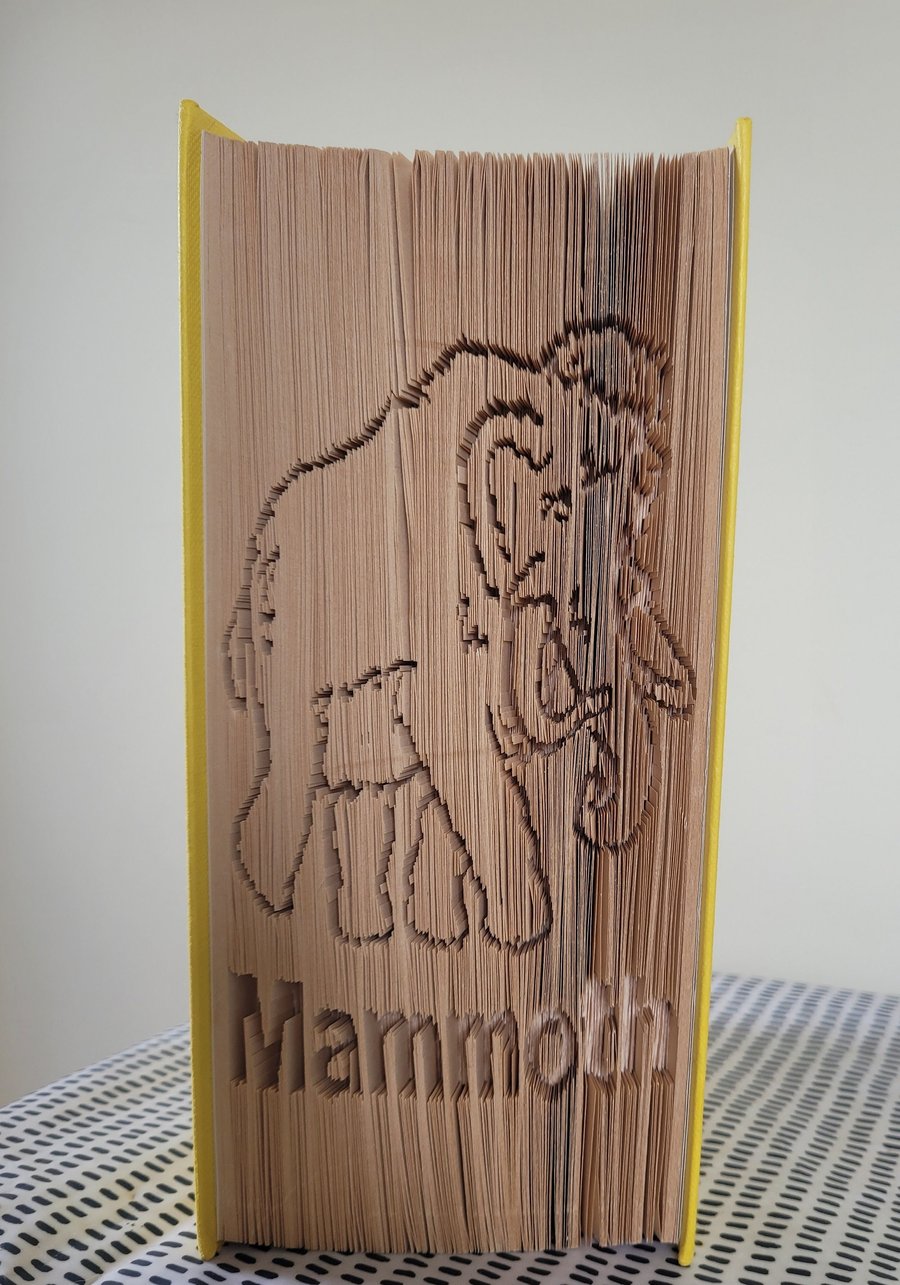 Mammoth, CUT & FOLDBook Folding Pattern - EMAILED PDF PATTERN