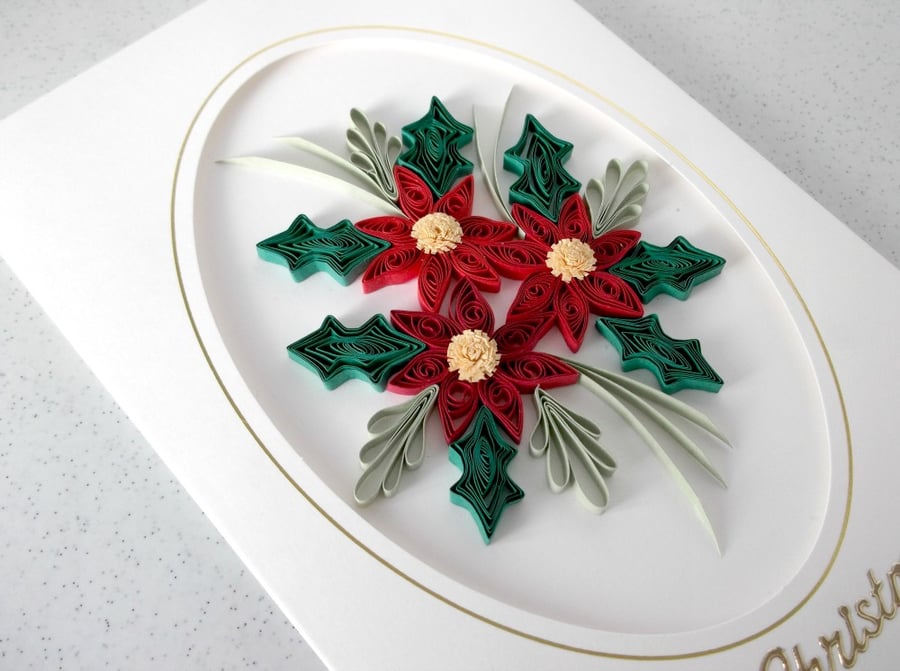 Quilled Christmas card