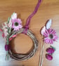 Dried Flower Small Wreath. Pink Florals.