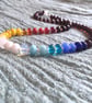 Heat gradient rondelle necklace