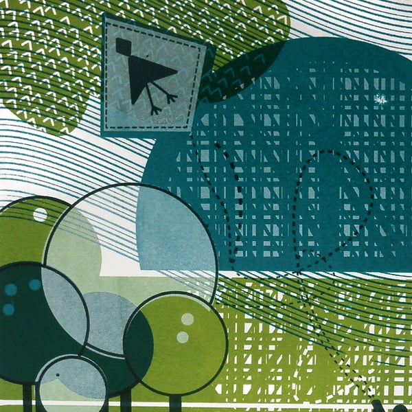 Kite Flyer - 4 Colour Screen Print