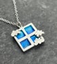 Enamel Pendant, cloud pendant, through the window, enamel jewellery, enamel,  - Image 7