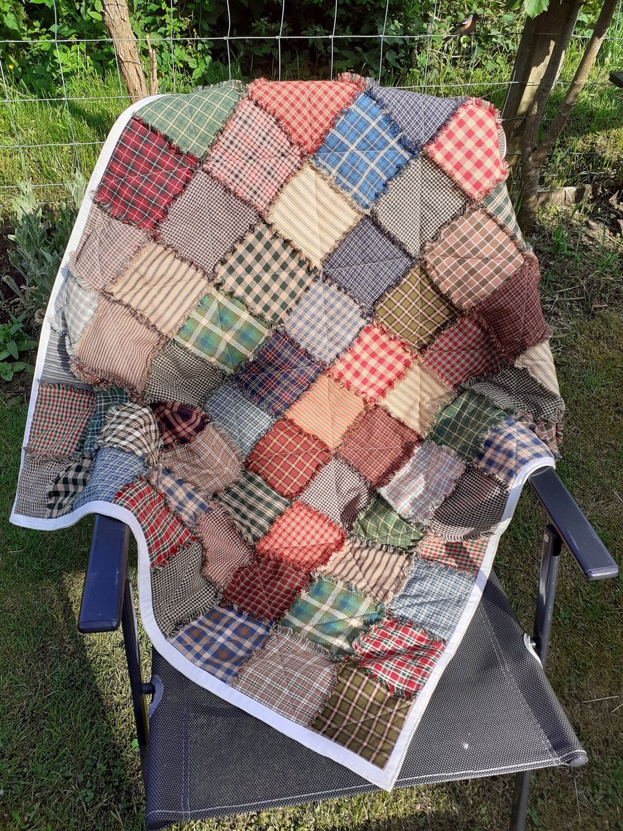 Ragged Quilted Throw