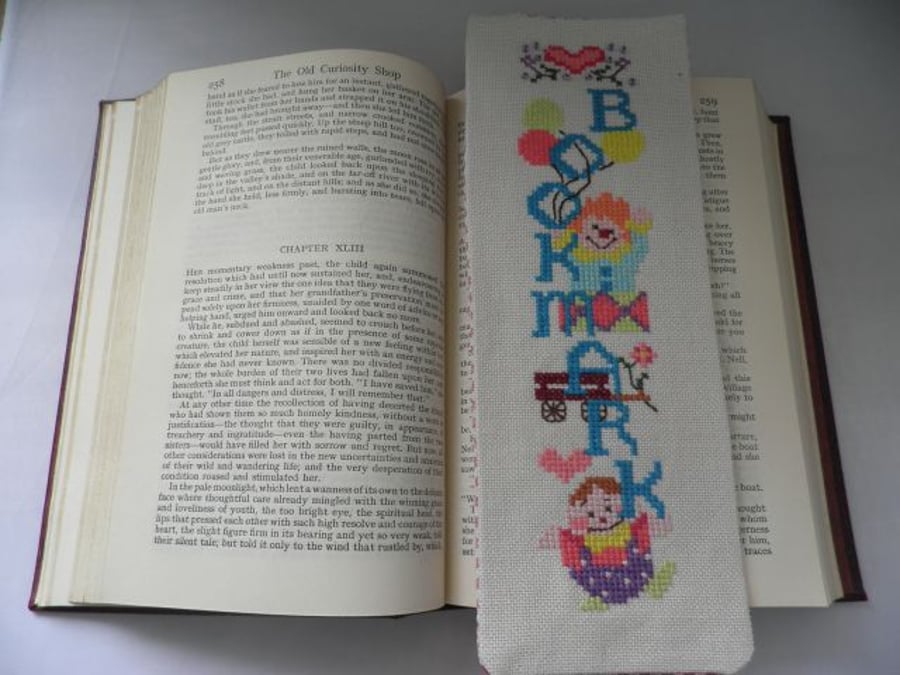 Cross Stitched Bookmark