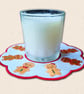 Gingerbread Friends Candle Mat - Embroidered Christmas Decor - Image 2