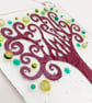 Fused Glass "Family" Tree Hanging - Handmade Glass Suncatcher - Image 5