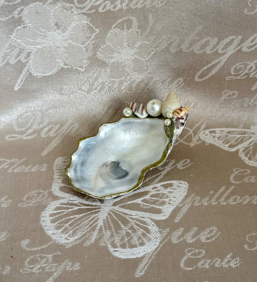 Handmade Oyster Shell Incense Holder – Coastal Beach Decor