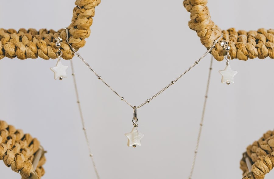 Mother of Pearl Star Pendant