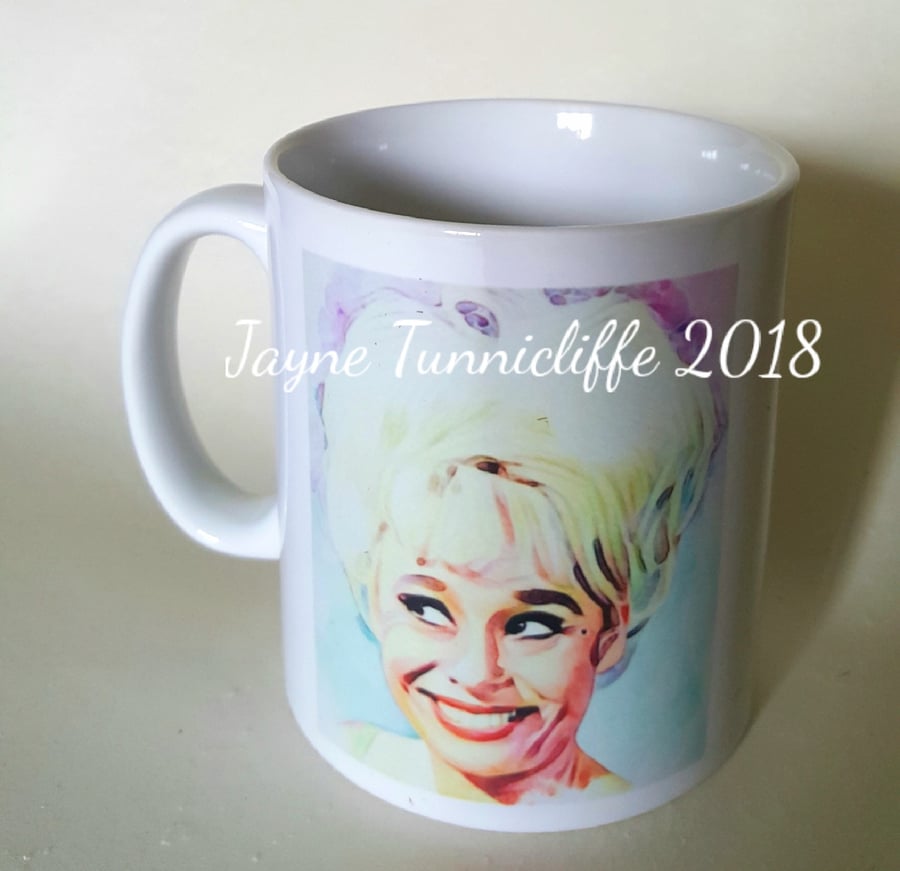 Barbara Windsor  Carry On Laughing mug