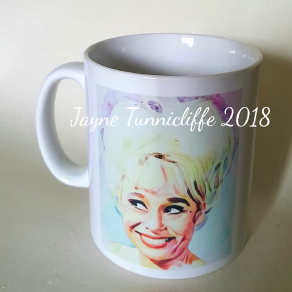 Barbara Windsor  Carry On Laughing mug