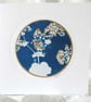 BOTANICAL CYANOTYPE PRINT CARD WITH GOLD LEAFING - Image 1