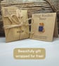 Libra Bear Pin, Handmade Tiny Star Sign Wooden Teddy Badge - Image 6