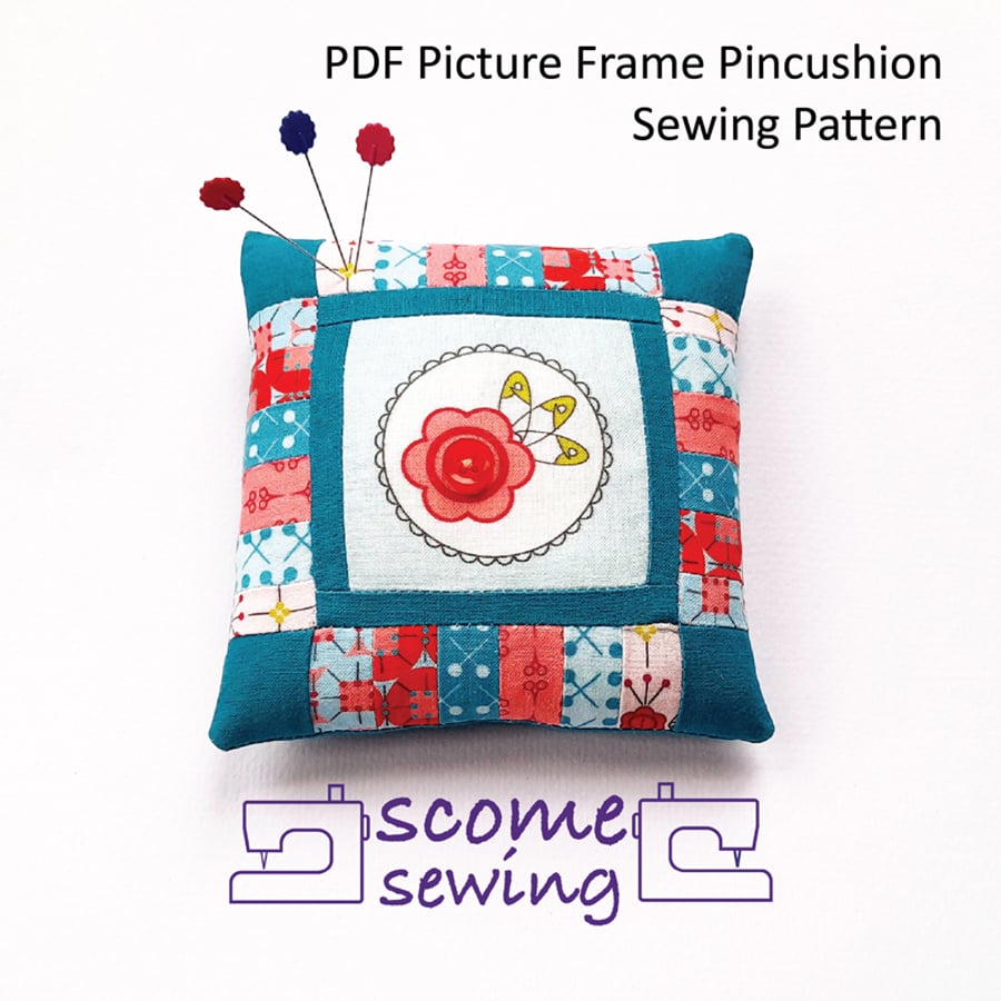 PDF Patchwork Pincushion Sewing Pattern