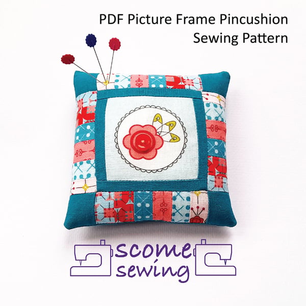PDF Patchwork Pincushion Sewing Pattern