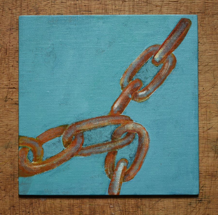 Dunbar Chain Links - Original acrylic painting