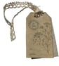 Set of Six Vintage Botanical Gift Tags. Handmade Layered Parchment Gift Tags - Image 10