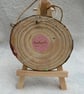  Shoot for the Moon – Hand Painted Wood Slice Ornament - Image 2