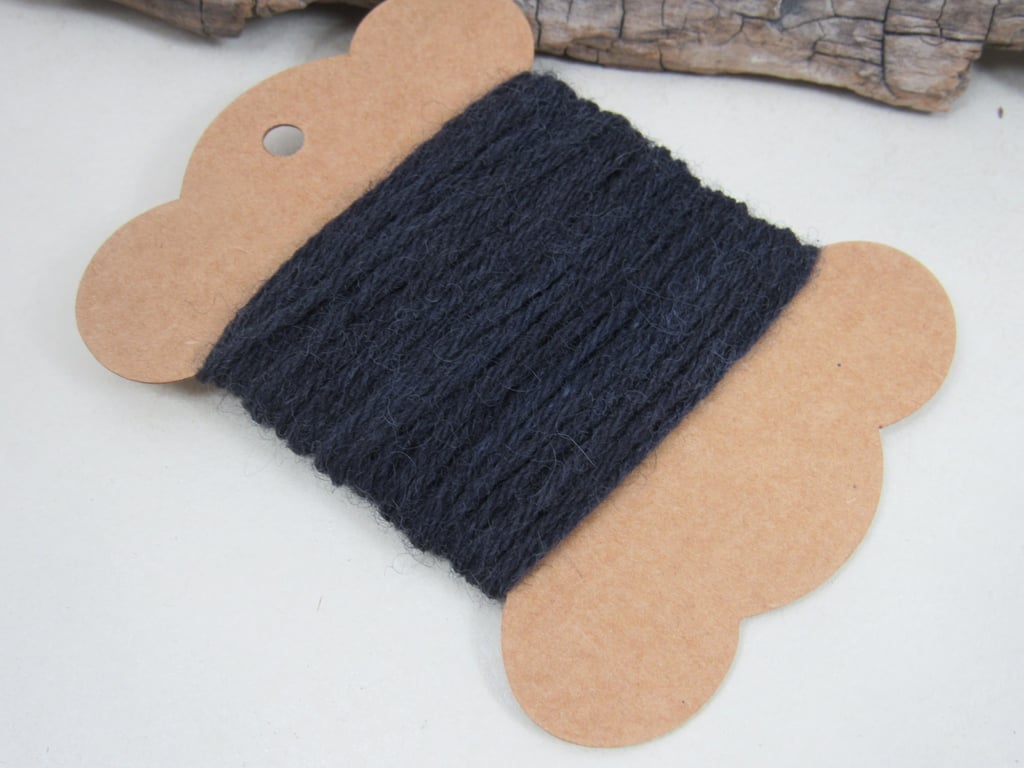 Hand Dyed Natural Midnight Purple Logwood Dye Pure Wool Tapestry Thread