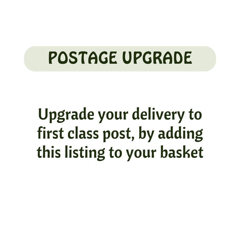 Upgrade your Card Delivery to First Class Post for a Speedy Delivery