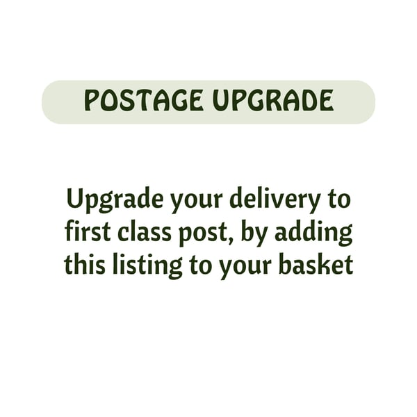 Upgrade your Card Delivery to First Class Post for a Speedy Delivery
